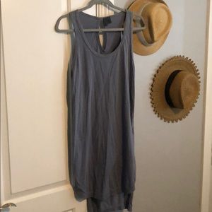 Grey/Purple Sleeveless Tunic